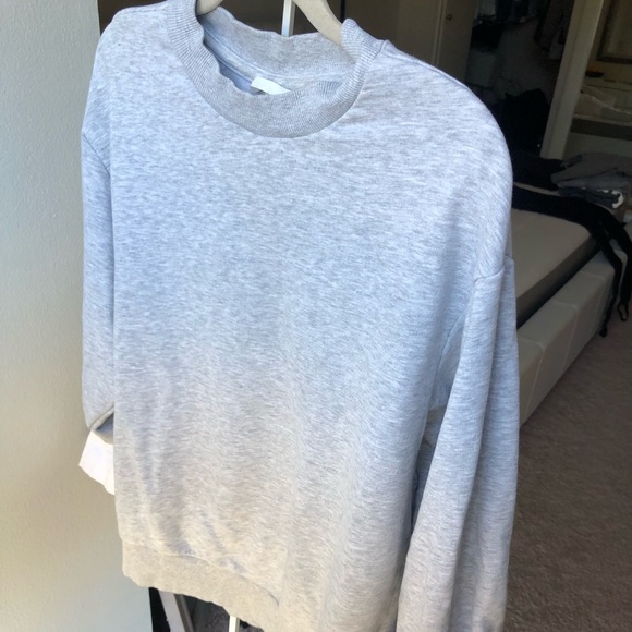 H&M Grey Sweater with Tie Sleeves - Picture 2 of 7